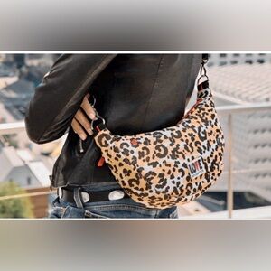 Brighton Spotted Leopard Swing Bag